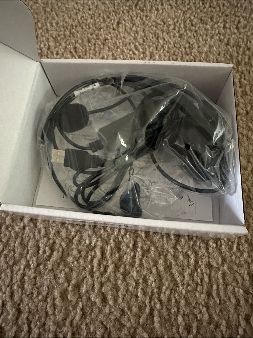 Black USB Headset with Inline Microphone
